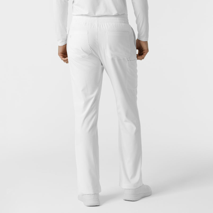 Boundless Men's Straight Leg Scrub Pant White back view