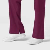 Boundless Men's Straight Leg Scrub Pant Wine back detail