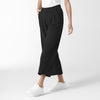 RENEW Edit Women's Cropped Wide Leg Scrub Trouser Black side view