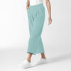RENEW Edit Women's Cropped Wide Leg Scrub Trouser Coastal Blue side view