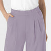 RENEW Edit Women's Cropped Wide Leg Scrub Trouser Wisteria hemline detail