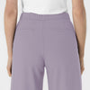 RENEW Edit Women's Cropped Wide Leg Scrub Trouser Wisteria back detail