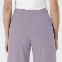 RENEW Edit Women's Cropped Wide Leg Scrub Trouser Wisteria back detail