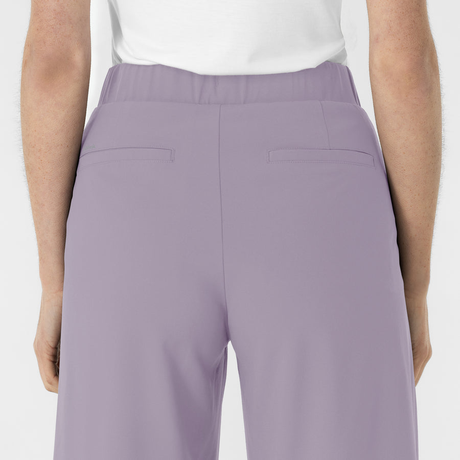 RENEW Edit Women's Cropped Wide Leg Scrub Trouser Wisteria back detail