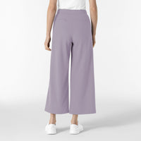 RENEW Edit Women's Cropped Wide Leg Scrub Trouser Wisteria back view
