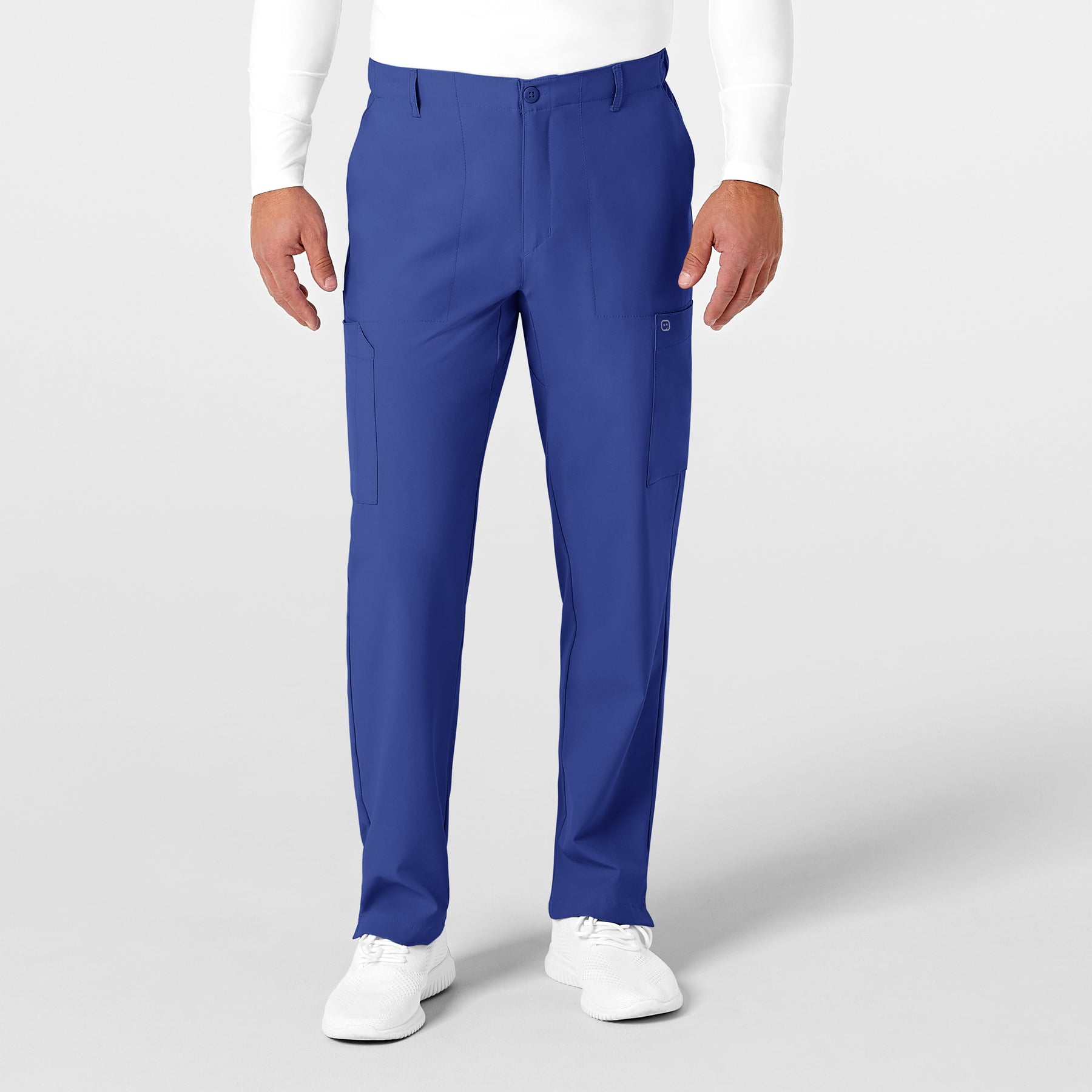 Wink W123 Men's Flat Front Cargo Scrub Pant Galaxy Blue