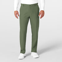 W123 Mens Flat Front Cargo Scrub Pant
