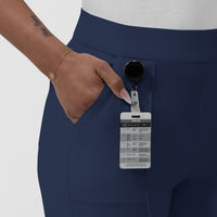 BLK Women’s Bootcut Flare Pant Navy side detail 2