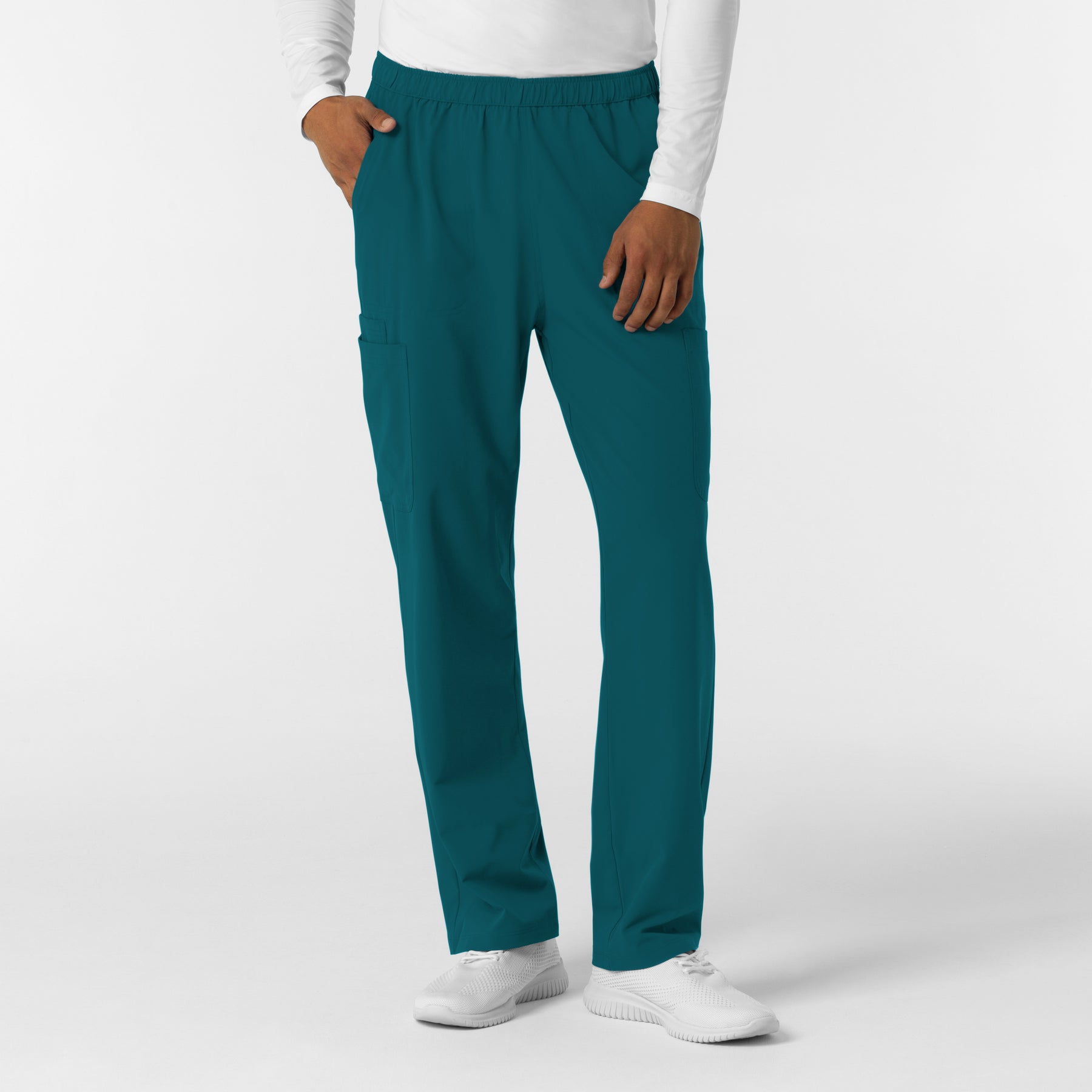 NURTUR Men's Straight Leg Cargo Scrub Pant Caribbean