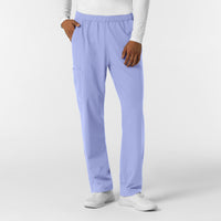 NURTUR Men's Straight Leg Cargo Scrub Pant Ceil Blue