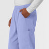 NURTUR Men's Straight Leg Cargo Scrub Pant Ceil Blue back detail