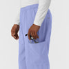 NURTUR Men's Straight Leg Cargo Scrub Pant - Ceil Blue