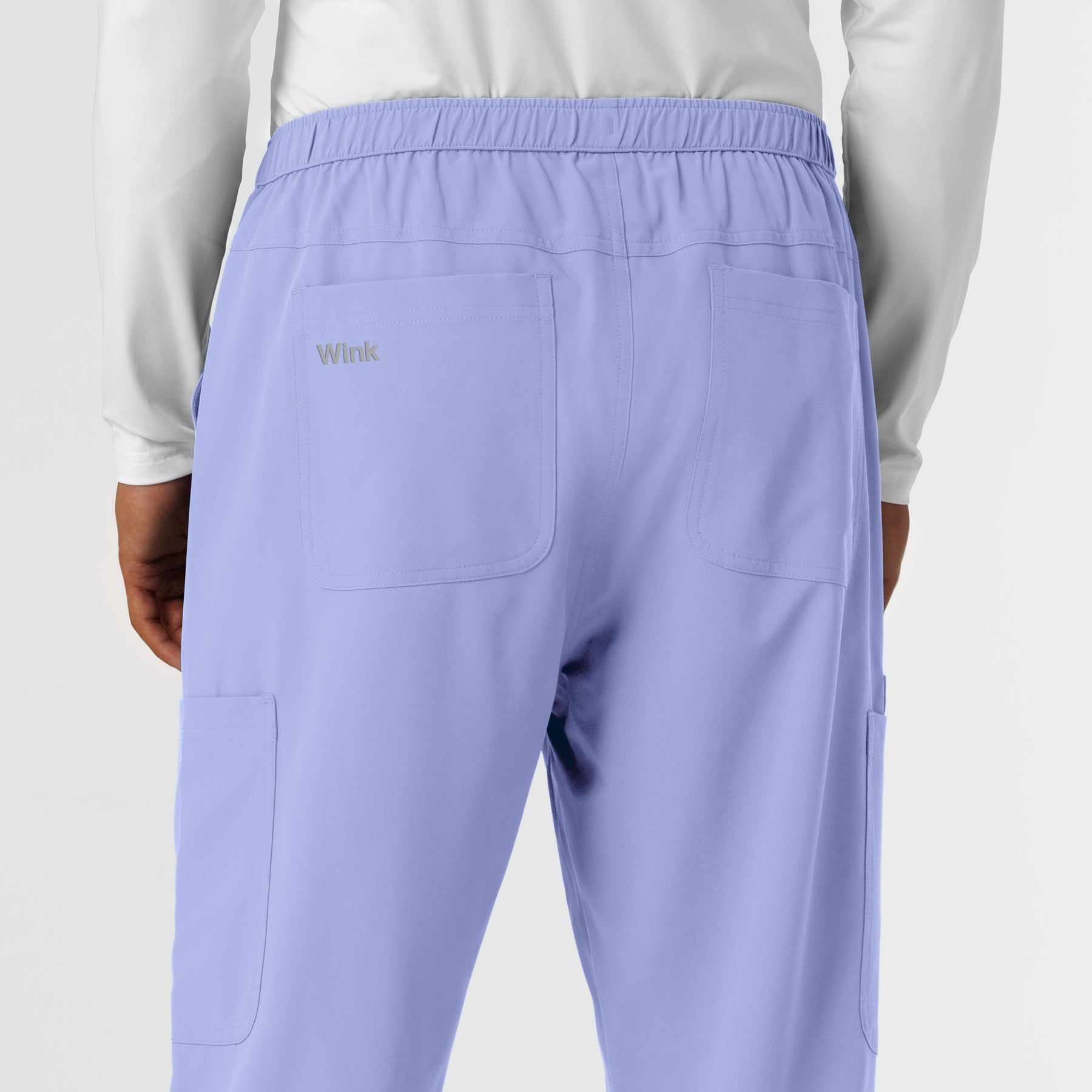 NURTUR Men's Straight Leg Cargo Scrub Pant - Ceil Blue