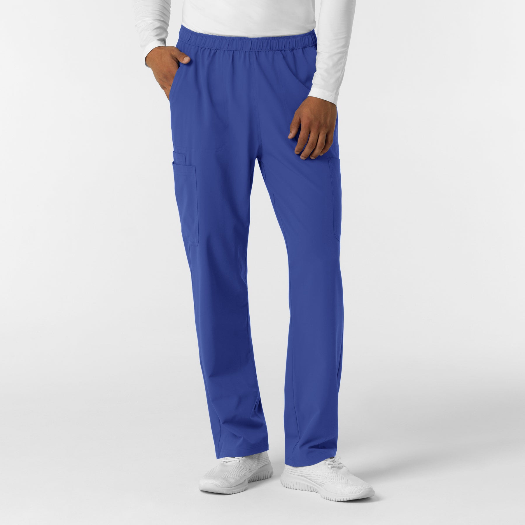 NURTUR Men's Straight Leg Cargo Scrub Pant Galaxy Blue