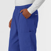 NURTUR Men's Straight Leg Cargo Scrub Pant Galaxy Blue back detail