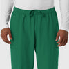 NURTUR Men's Straight Leg Cargo Scrub Pant Hunter side detail 1