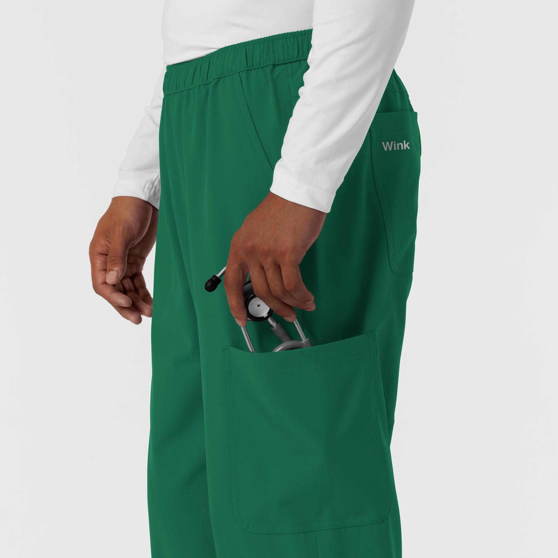 NURTUR Men's Straight Leg Cargo Scrub Pant - Hunter