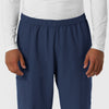 NURTUR Men's Straight Leg Cargo Scrub Pant Navy front detail