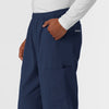 NURTUR Men's Straight Leg Cargo Scrub Pant Navy back detail