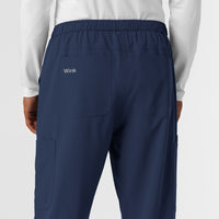 NURTUR Men's Straight Leg Cargo Scrub Pant - Navy