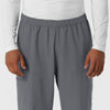 NURTUR Men's Straight Leg Cargo Scrub Pant Pewter front detail