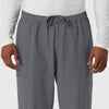 NURTUR Men's Straight Leg Cargo Scrub Pant Pewter side detail 1