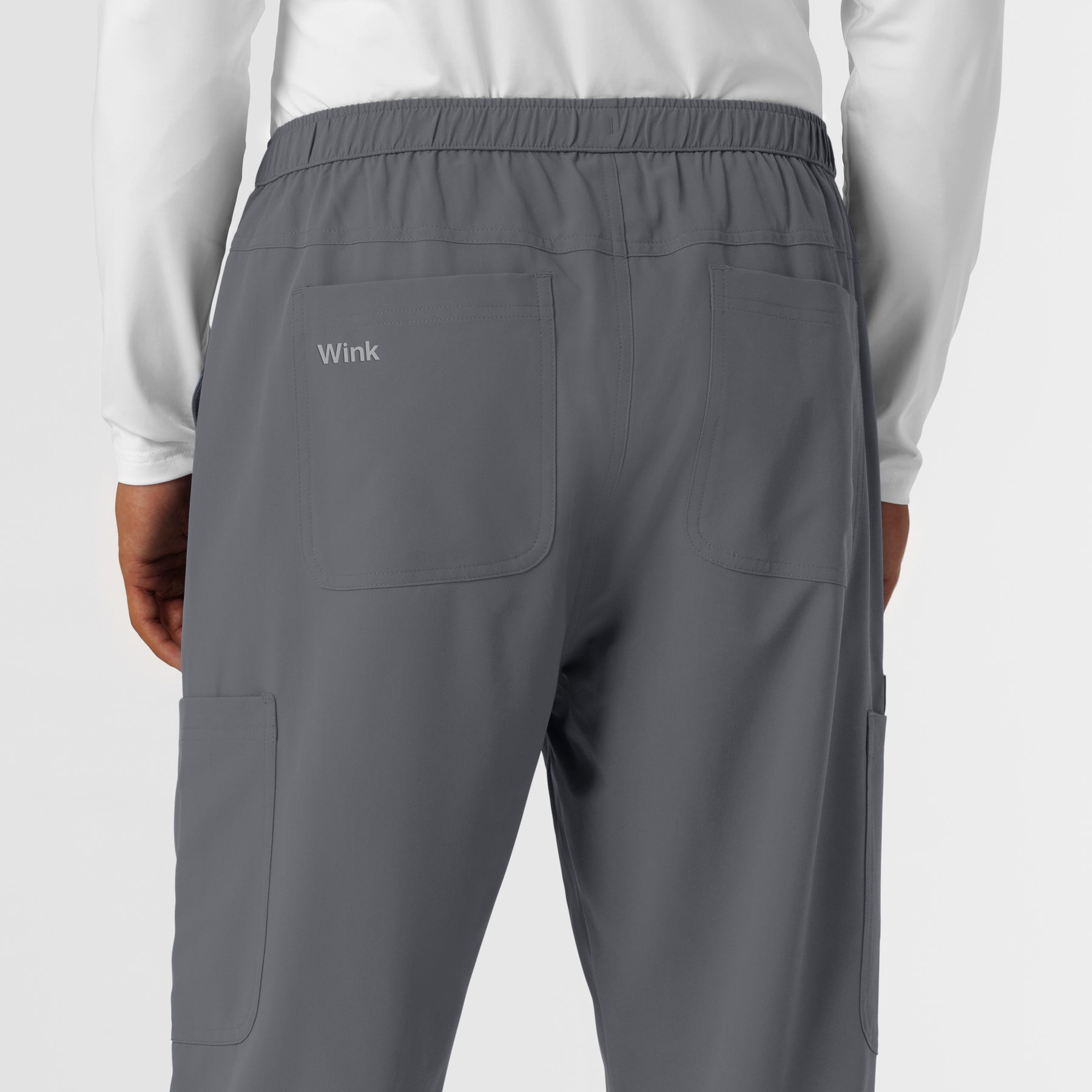 NURTUR Men's Straight Leg Cargo Scrub Pant - Pewter