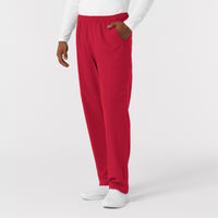 Nurtur Men's Straight Leg Cargo Scrub Pant - Red