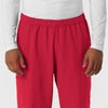Nurtur Men's Straight Leg Cargo Scrub Pant - Red