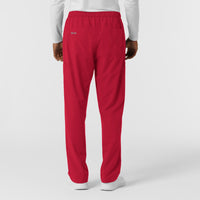 Nurtur Men's Straight Leg Cargo Scrub Pant - Red
