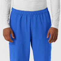 NURTUR Men's Straight Leg Cargo Scrub Pant Royal front detail
