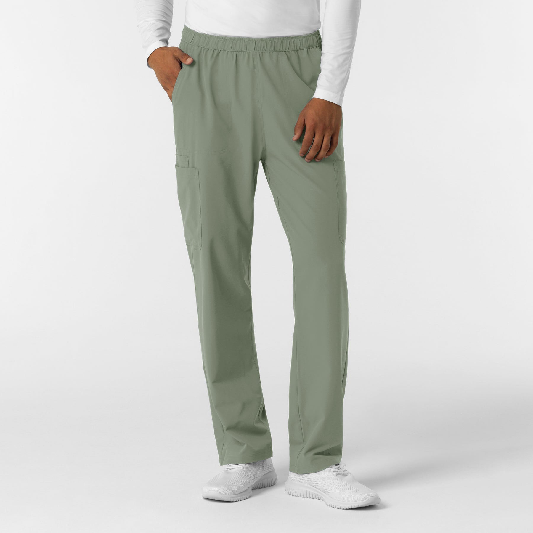 NURTUR Men's Straight Leg Cargo Scrub Pant Sage