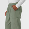 NURTUR Men's Straight Leg Cargo Scrub Pant Sage back detail