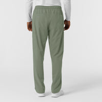 NURTUR Men's Straight Leg Cargo Scrub Pant Sage back view