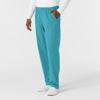 Nurtur Men's Straight Leg Cargo Scrub Pant - Teal Blue