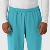 Nurtur Men's Straight Leg Cargo Scrub Pant - Teal Blue