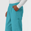Nurtur Men's Straight Leg Cargo Scrub Pant - Teal Blue