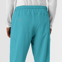 Nurtur Men's Straight Leg Cargo Scrub Pant - Teal Blue