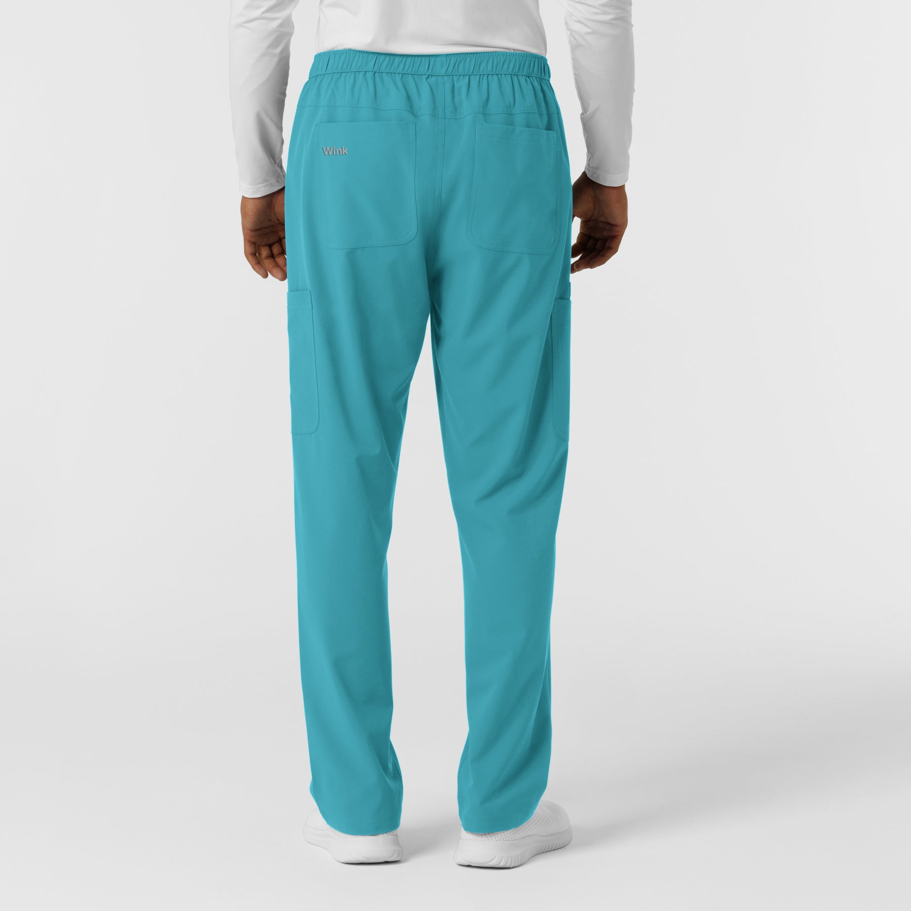 Nurtur Men's Straight Leg Cargo Scrub Pant - Teal Blue