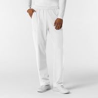 NURTUR Men's Straight Leg Cargo Scrub Pant White