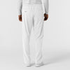 NURTUR Men's Straight Leg Cargo Scrub Pant White back view