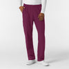 NURTUR Men's Straight Leg Cargo Scrub Pant Wine