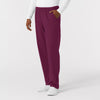 NURTUR Men's Straight Leg Cargo Scrub Pant Wine side view