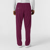 NURTUR Men's Straight Leg Cargo Scrub Pant Wine back view