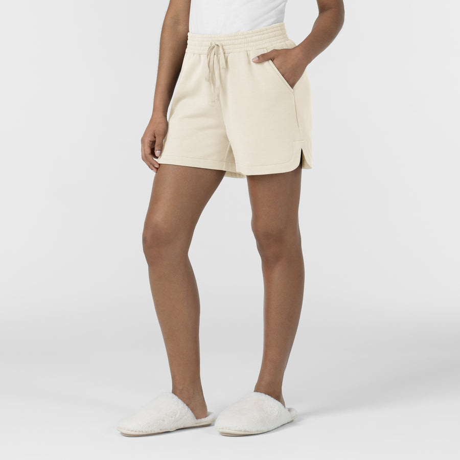 Unwind & Lounge Women's High Rise Shorts - Birch side