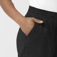 Unwind & Lounge Women's High Rise Shorts - Black pocket