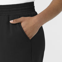 Unwind & Lounge Women's High Rise Shorts - Black side pocket