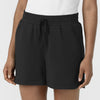 Unwind & Lounge Women's High Rise Shorts - Black waistband