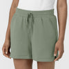 Unwind & Lounge Women's High Rise Shorts - Sage waistband