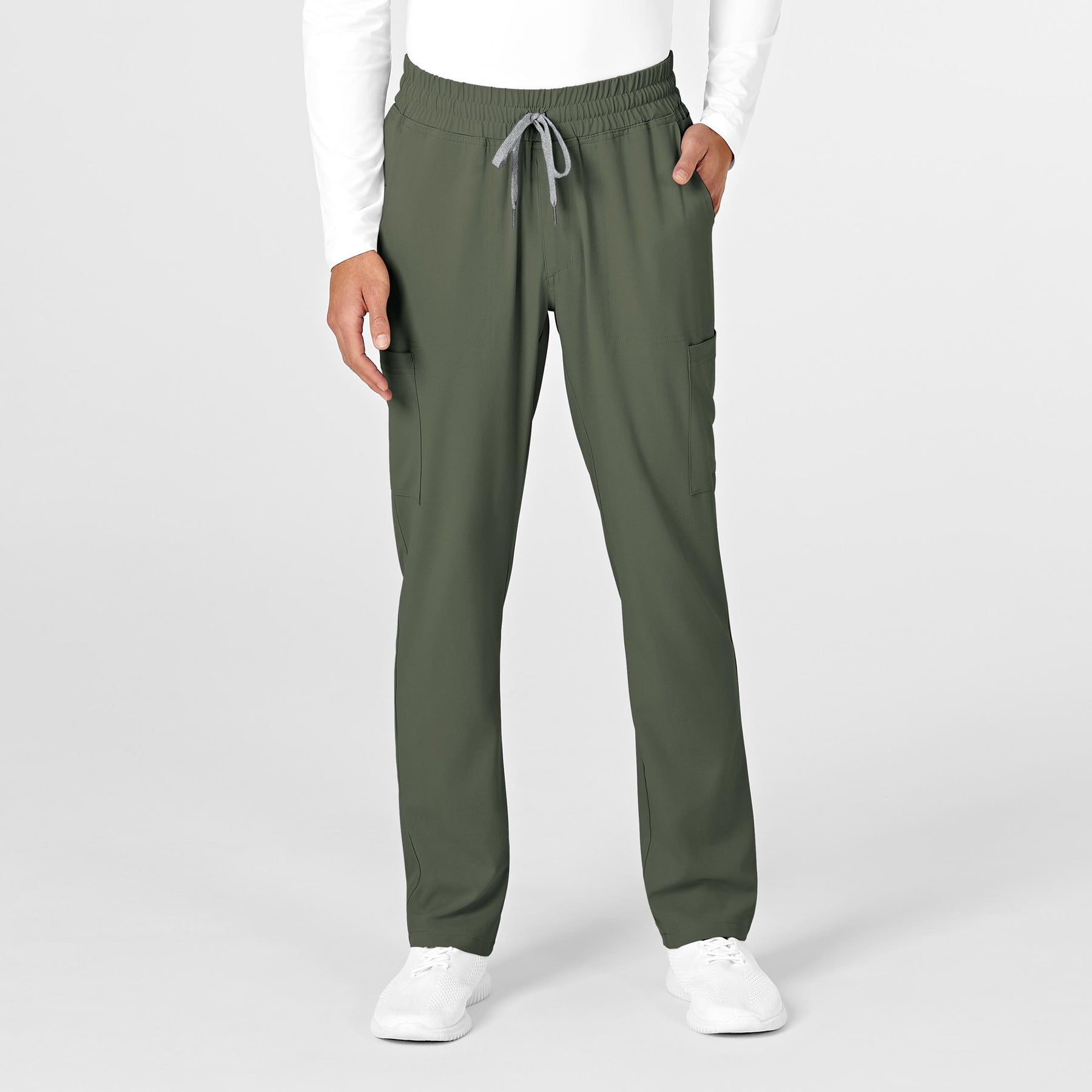 RENEW Men's Straight Slim Scrub Pant Olive